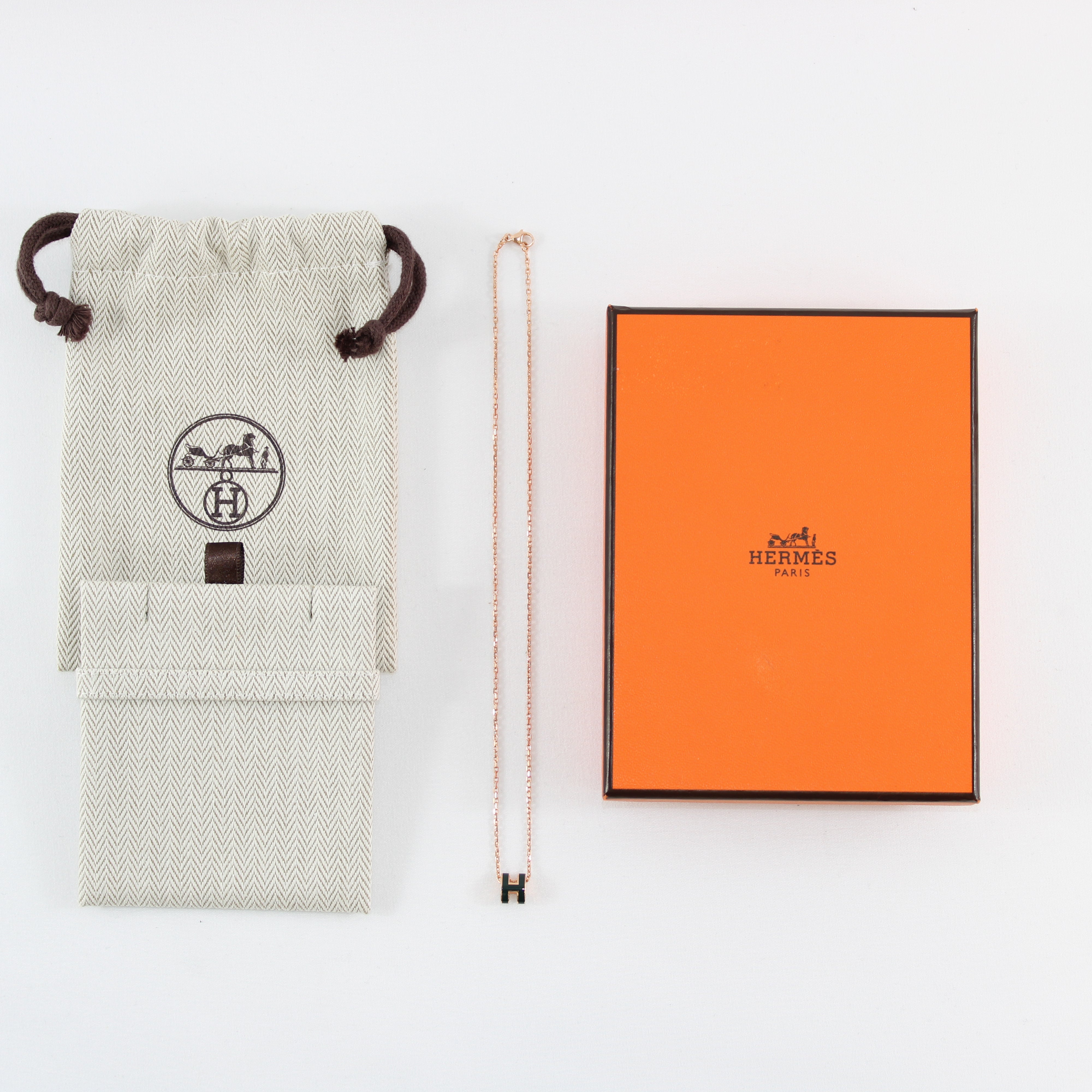 Hermes Mini Pop H Pendant Necklace